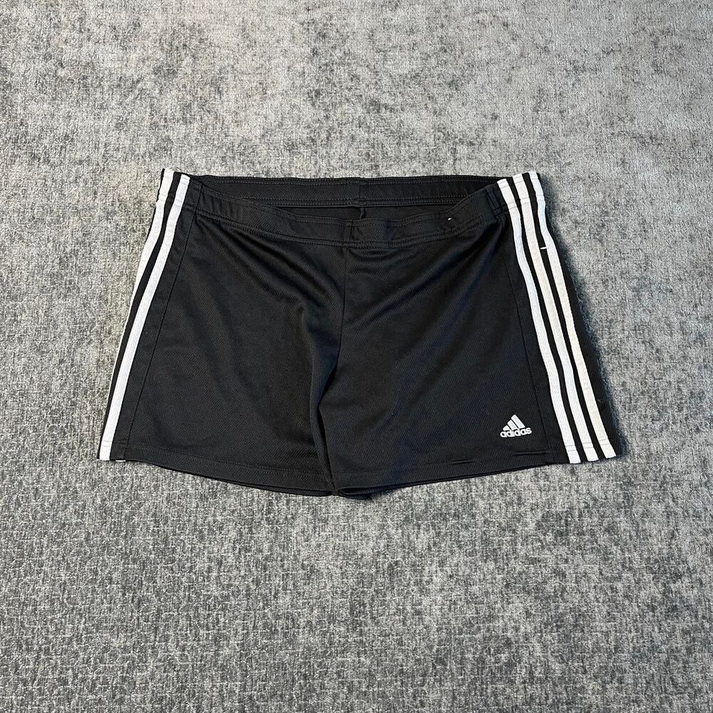 Adidas Women's Black and Grey Shorts